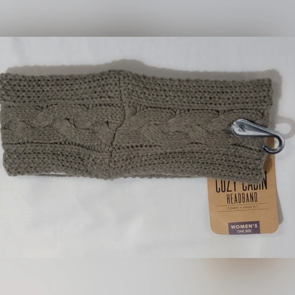 Northeast Outfitters Cozy Cabin Textured Play Headband In Taupe Womens One Size